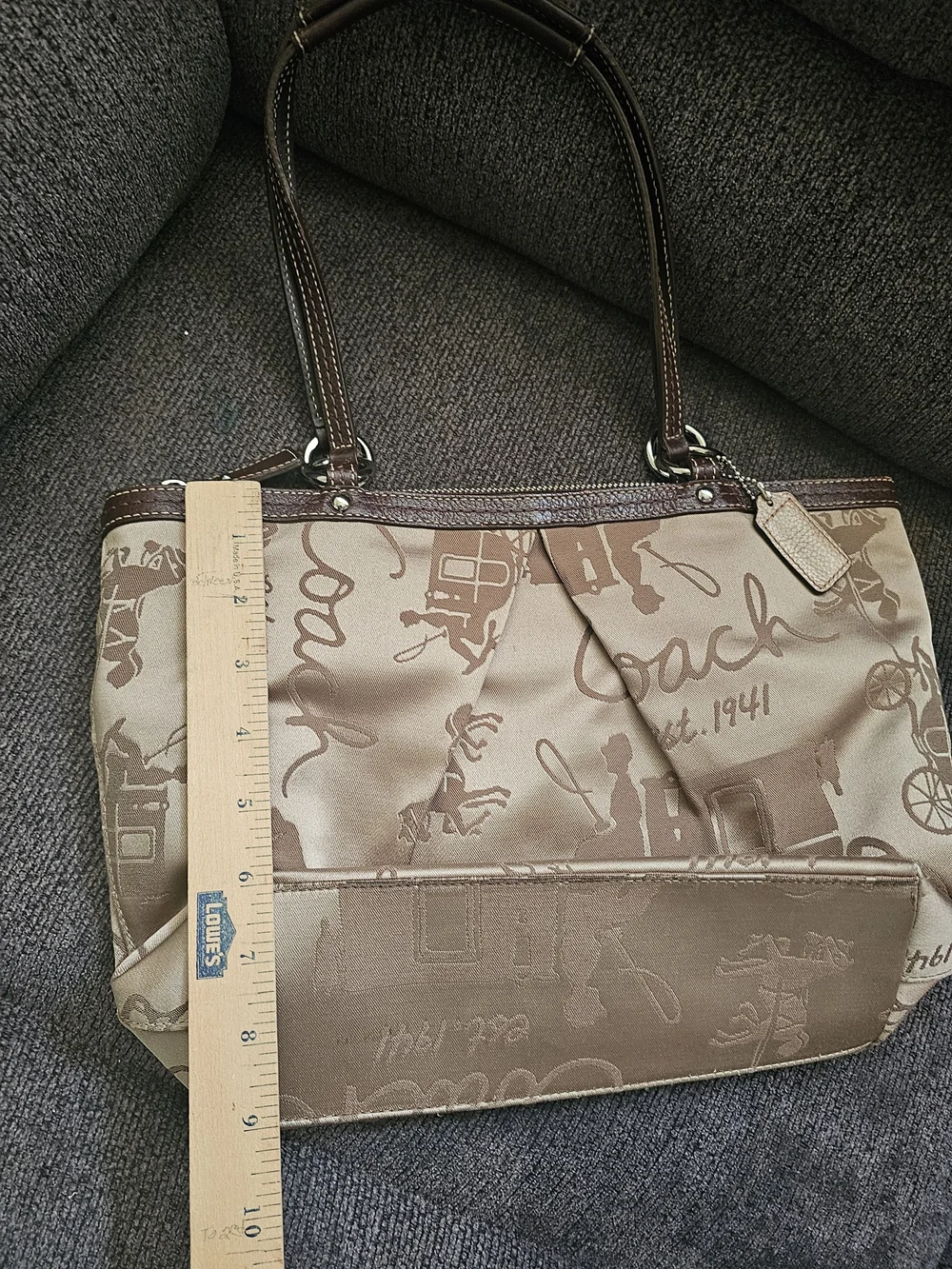 Coach Brown Signature Tote Bag